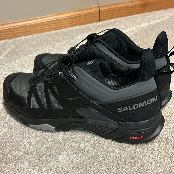 SALOMON X Ultra 4 GTX Hiking/Running Shoes, Black/Magnet, Size 12, Style 413851 - Picture 5 of 15